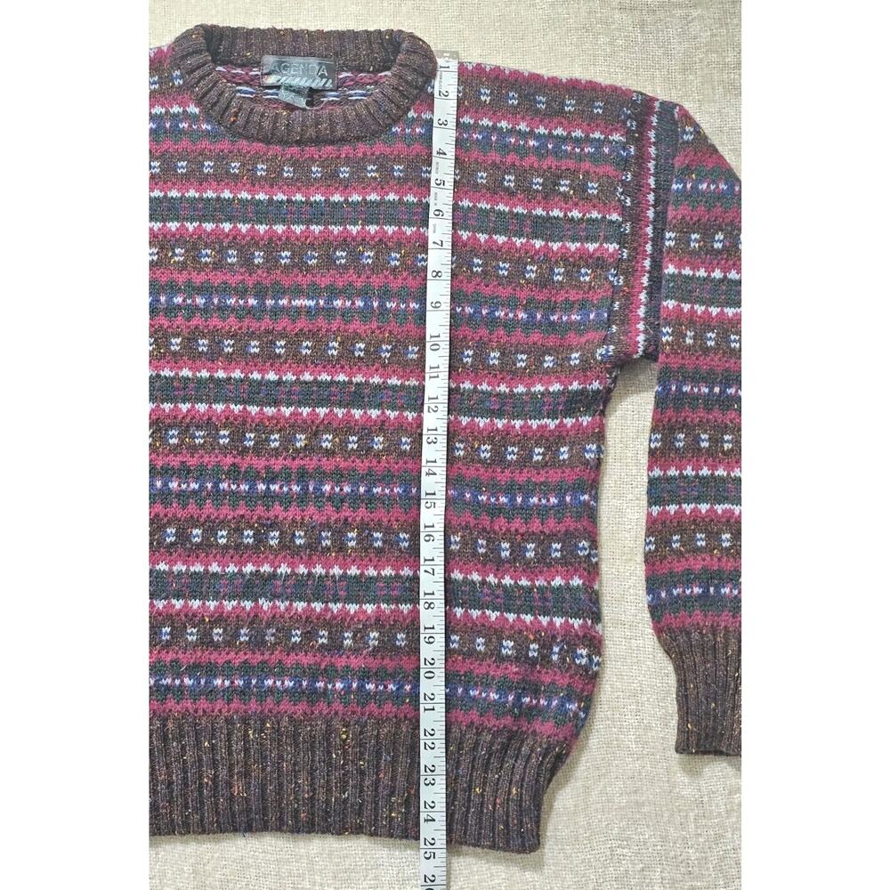 Y2K VTG Agenda Chunky Wool Sweater Blend Women's Size Size Medium - Picture 4 of 5